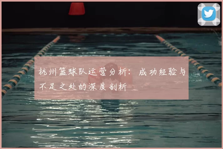 杭州篮球队运营分析:成功经验与不足之处的深度剖析